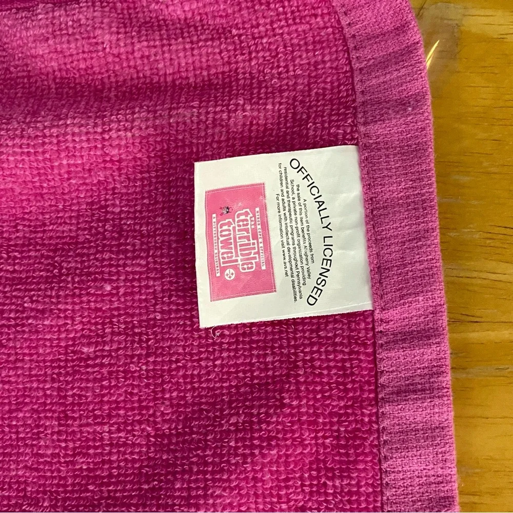 Pittsburgh Steelers Pink Terrible Towel Breast Cancer Crucial Catch